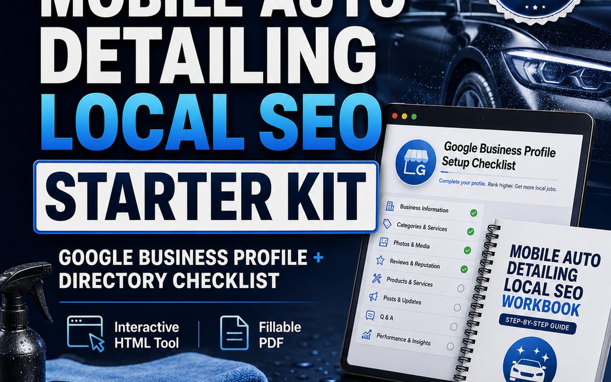 Mobile Auto Detailing Local SEO Starter Kit